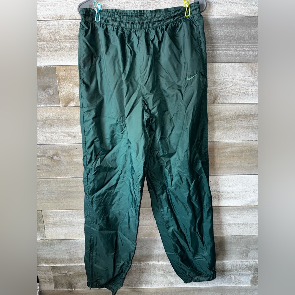 Vintage 1990s Nike Green Nylon Windbreaker Joggers
